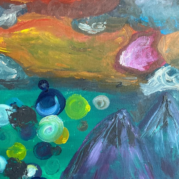 abstract mountain paintings 🗻🌲🌷💓 - Picture 4 of 4